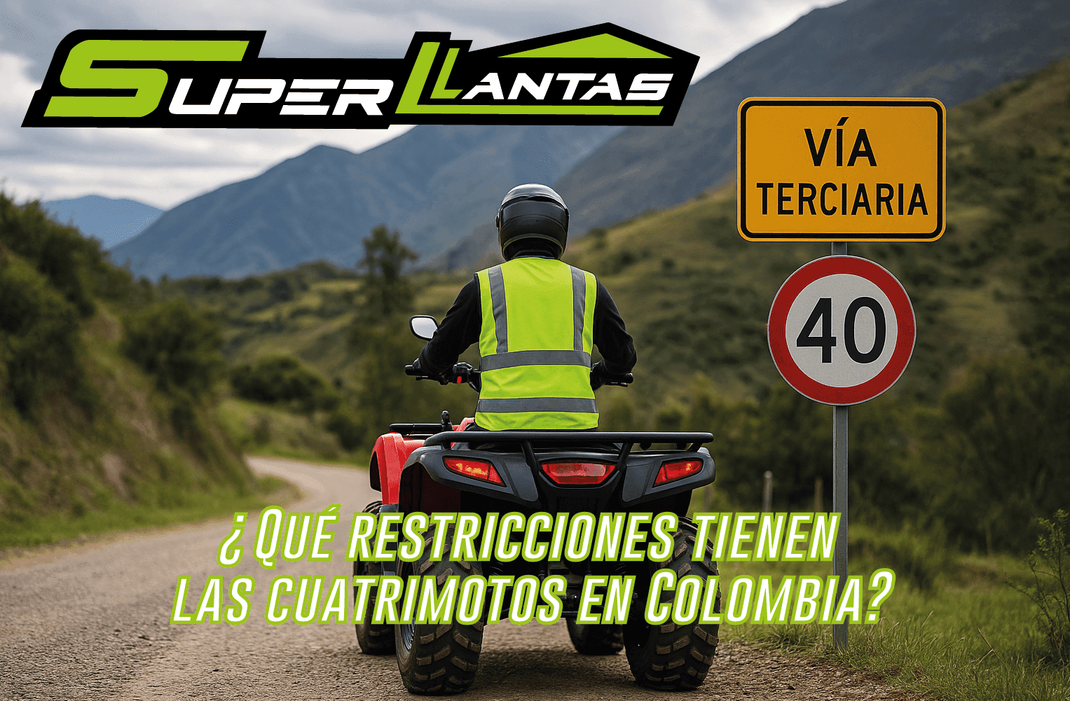 Qué restricciones tienen las cuatrimotos en Colombia